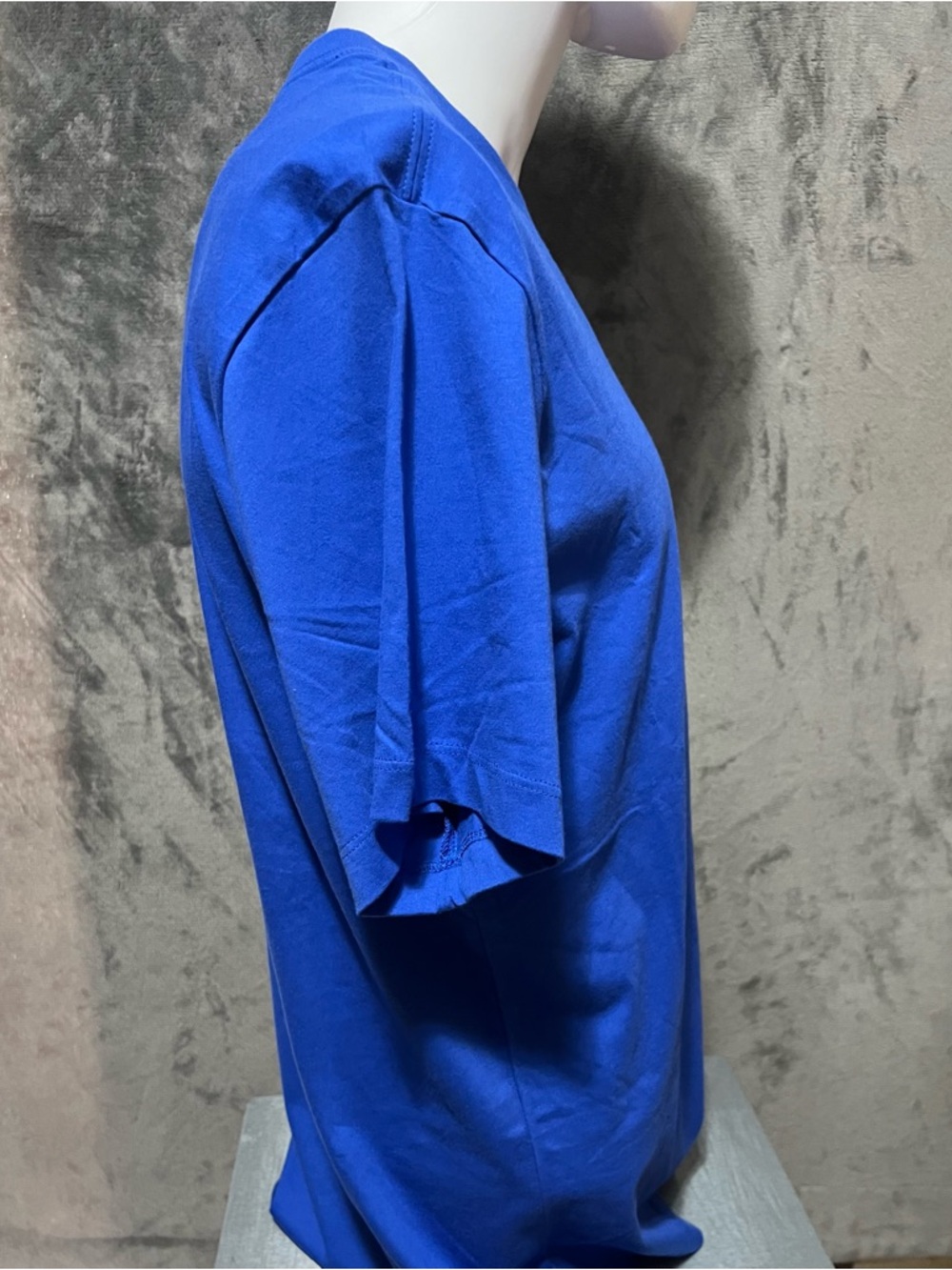 Nike Blue Short Sleeve Crewneck Tee with White Swoosh - Picture 4 of 9
